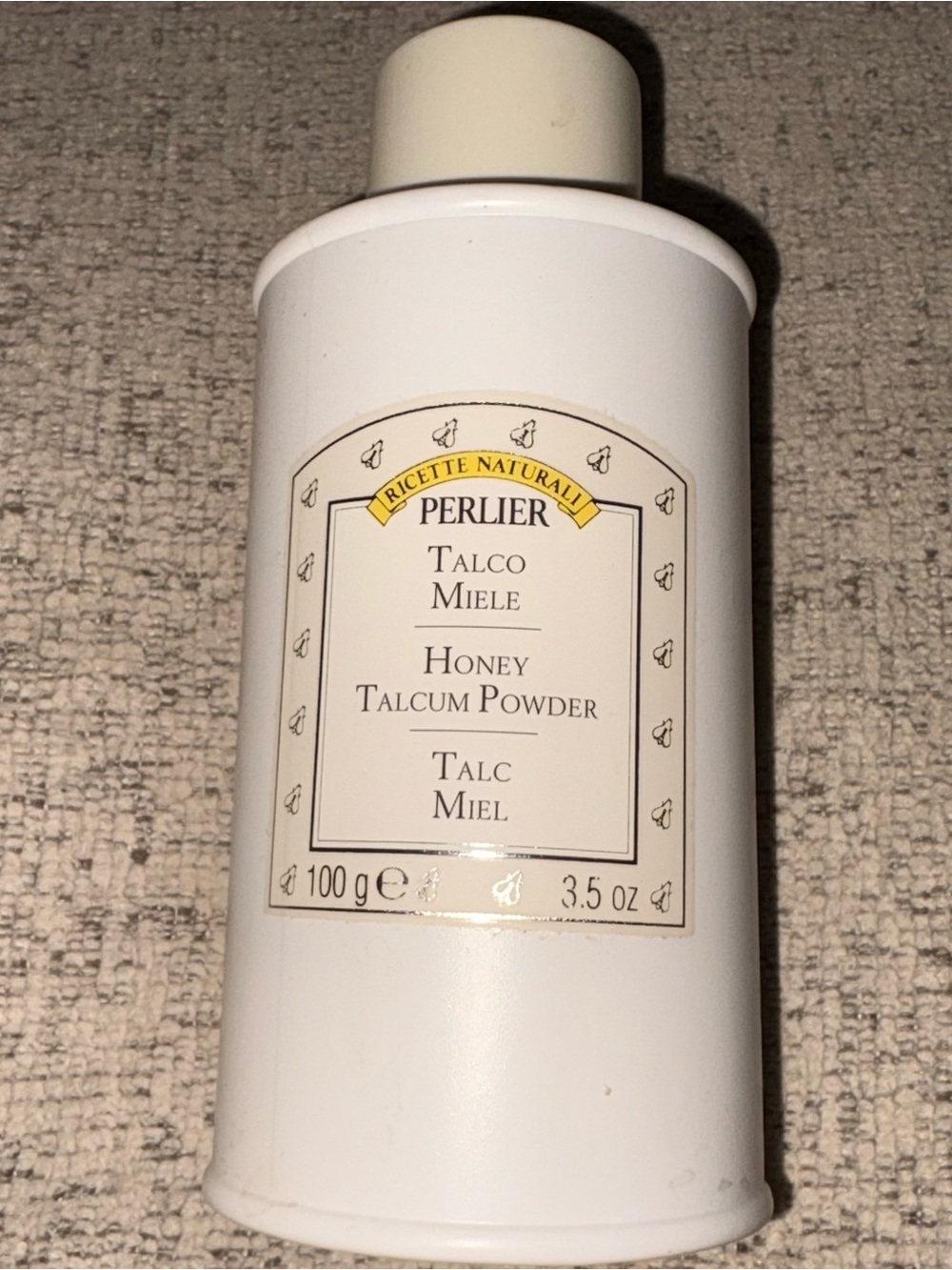 Perlier Honey Talcum Powder, 3.5 oz  Sealed! RARE.